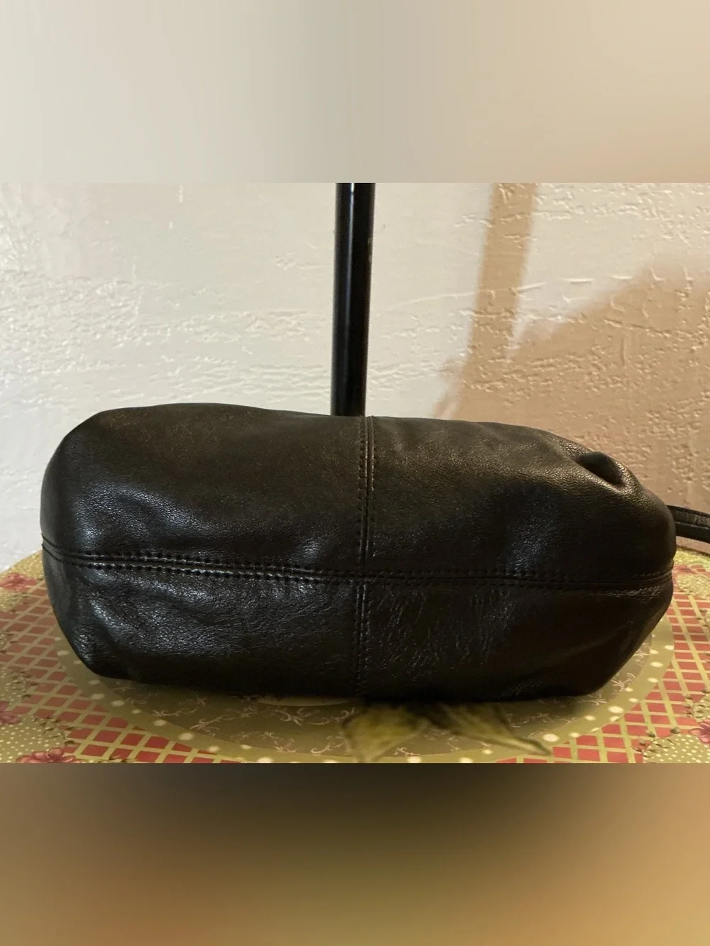 Coach Ashley Vintage Black Crossbody w/Purple Satin Exterior - EUC - Picture 5 of 8